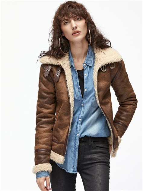 prada sgv095 borwn|Brown Cotton Jacket With Shearling Collar .